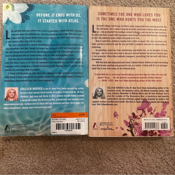 Colleen Hoover Book Set – It Ends With Us & It Starts With Us (Paperback Bundle) - Picture 4 of 7